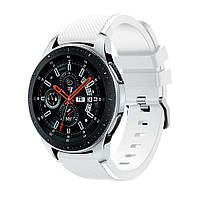 Ремешок для Samsung Galaxy Watch 46mm Silver / Samsung Gear S3 - белый / силикон / 22mm