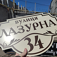 табличка фигурная уличная адресная