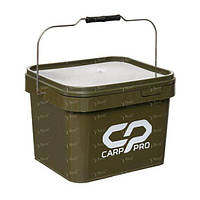 Ведро пластиковое прямоугольное Carp Pro 10л с крышкой CPSB10L