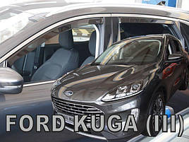 Дефлектори вікон (вітровики) Ford Kuga 2019+ 5D (вставні, 4шт) (Heko)