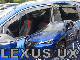 Дефлектори вікон (вітровики) Lexus UX 2018 - 5D (вставні, 4шт) (Heko)