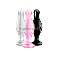 Скляний фаллоімітатор 4.5 Glass Romance, чорний