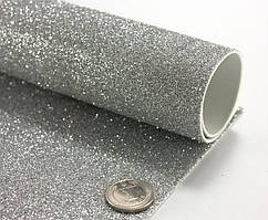 Фоаміран з глітером 20*30см., Срібний (1 шт) 17GLA4-016