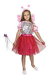 Карнавальний костюм Метелика рожевий, фото 4