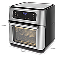 Багатофункціональна електропіч PROFI COOK PC-FR 1200 H Hot Air Fryer (11л, 9 програм, 1500Вт, Німеччина), фото 5
