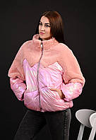 Жіноча демісезонна куртка оверсайз, хамелеон, холодна весна-осінь, р.М, див.заміри в описі