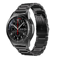 Ремешок Stainless Premium для Samsung Gear S3 / Samsung Galaxy Watch 46mm Silver - черный / нержавеющая сталь