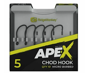 Гачок короповий RidgeMonkey Ape-X Chod Barbed size 6