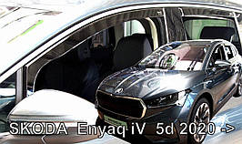 Дефлектори вікон (вітровики) Skoda Enyaq iv 2020+ 5D (вставні, 4шт) (Heko)