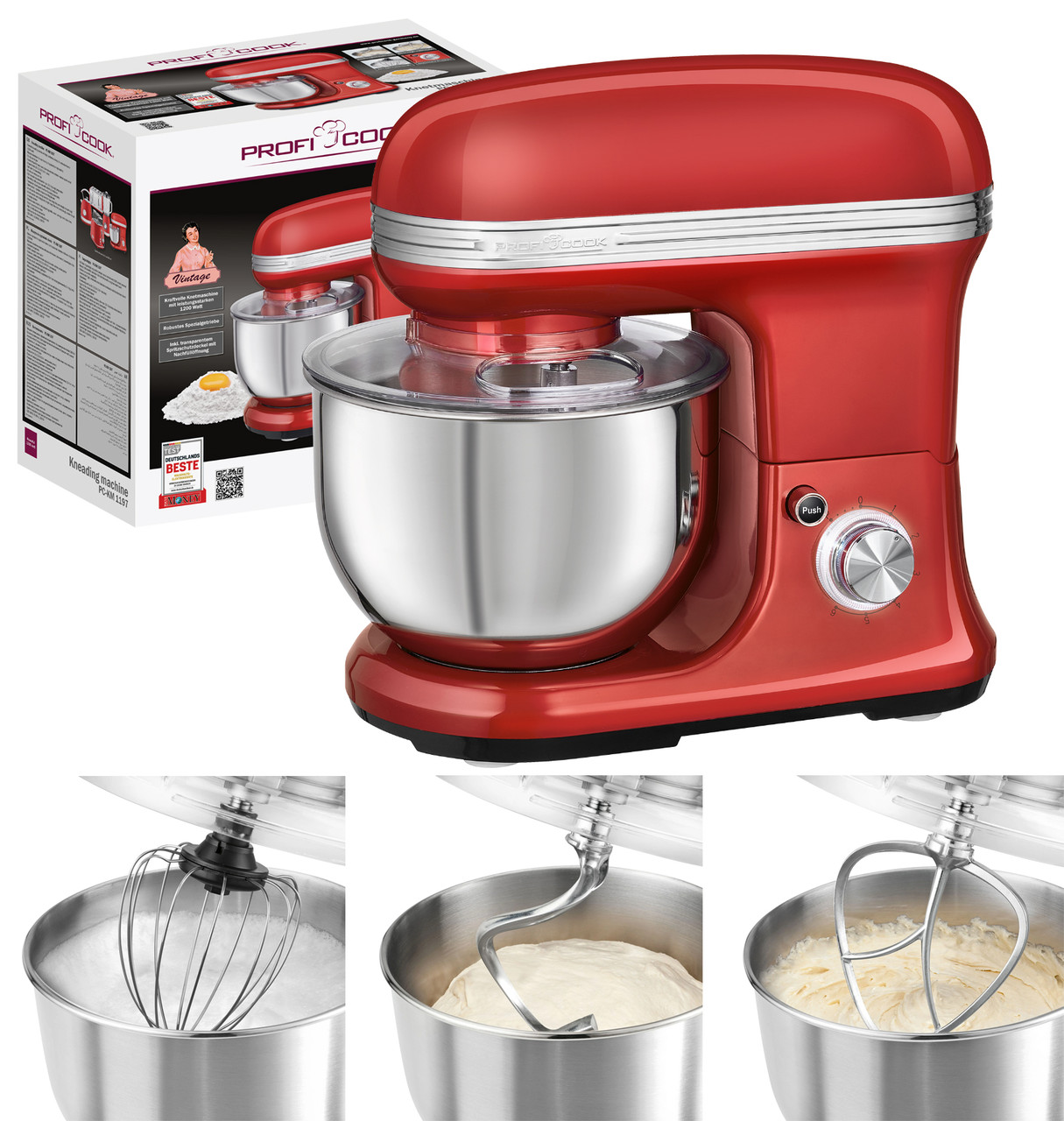 Кухонный комбайн, планетарный миксер, тестомес PROFI COOK PC-KM 1197 ...