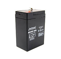 Акумулятор гелевий тяговий 6 Вольт, 4Ач, 4 Аг, Ампер Годин, DryFit, micro GEL, MG