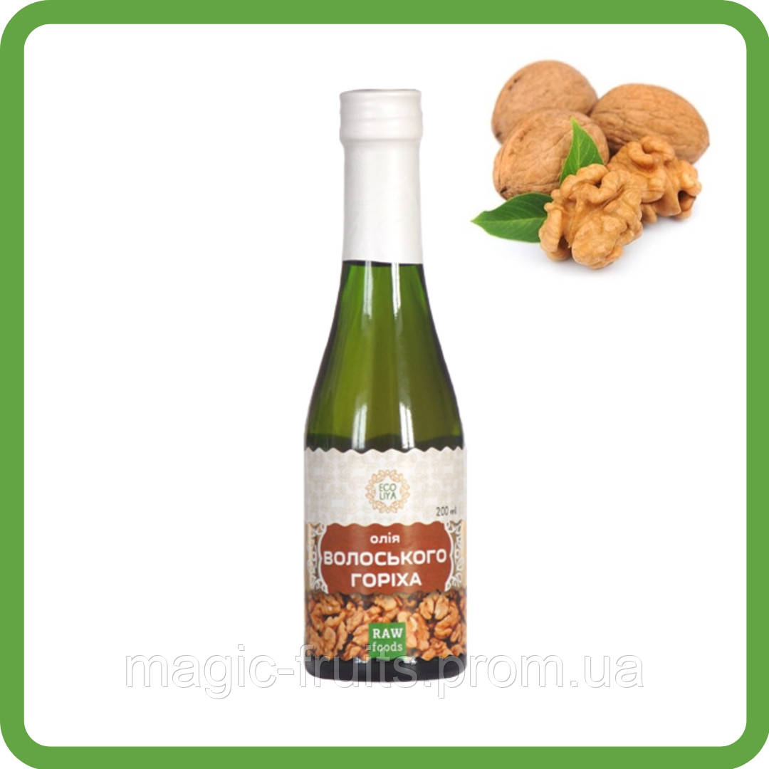 Масло Грецкого Ореха (200 Мл) – Свежее, Холодного Отжима Ecoliya ...