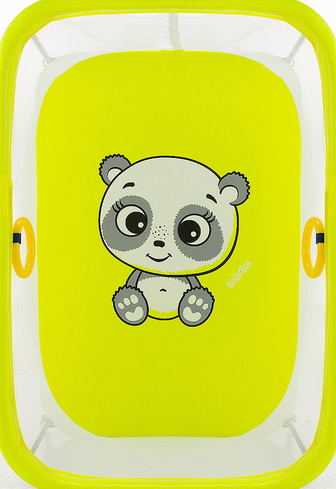 Манеж Qvatro Солнышко-02 мелкая сетка желтый (panda) - фото 2 - id-p1501070177