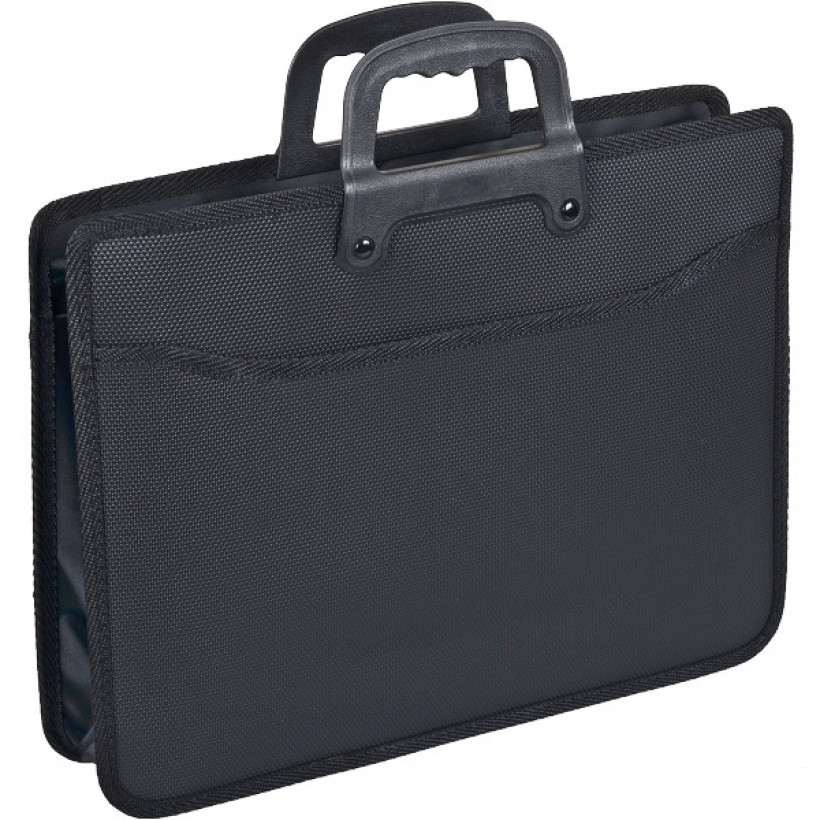 Папка-портфель для документів А4 з ручками на блискавці пластикова, сумка