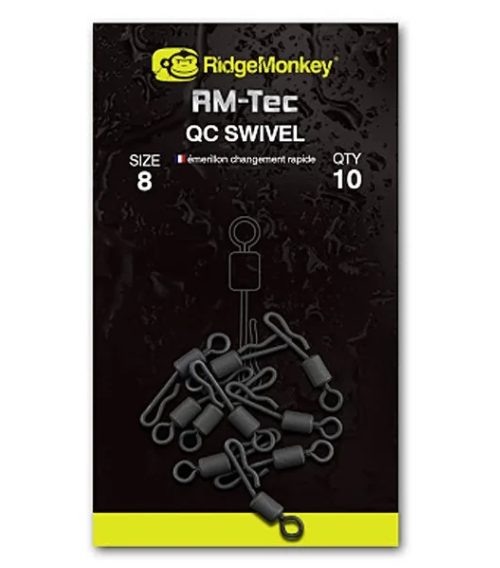 Вертлюжок RidgeMonkey RM-Tec Quick Change Swivel size 8 №8 (8шт), фото 1
