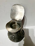 Шикарний олов'яний глечик з кришкою, фото 4