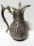 Шикарний олов'яний глечик з кришкою, фото 3