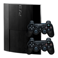 Набір Консоль Sony PlayStation 3 Super Slim Black 500GB Б/У Хороший + Геймпад Бездротовий Sony PlayStation 3 Dualshock 3 Black Б/У