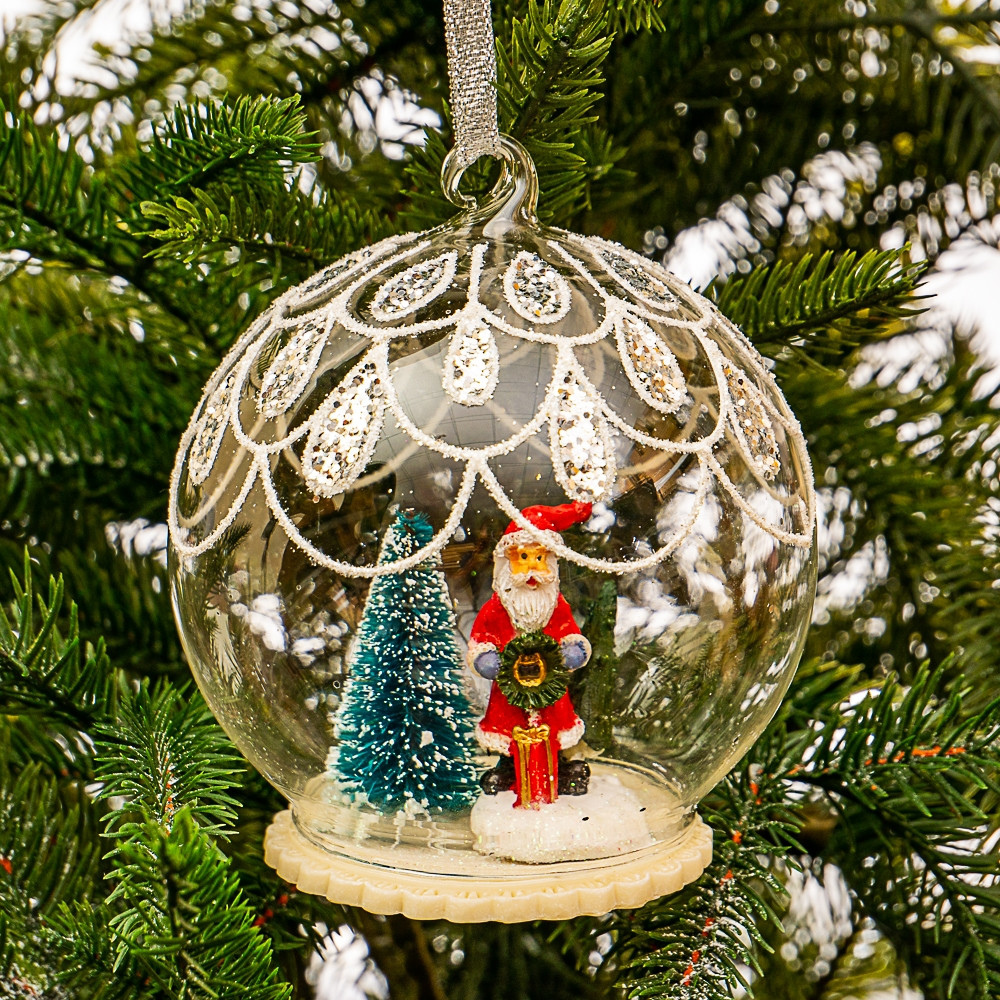 Набір скляних куль на ялинку Lefard 6 шт 10 см 1099NB