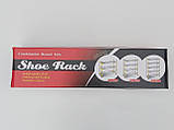 Д 59*Ш 24,5*74 см. Полиця для взуття металева посилена на 4 яруса, фото 3