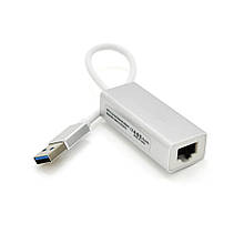 Контролер USB 3.0 to Ethernet VEGGIEG U3-S02 - Мережевий адаптер 100 / 1000Mbps з проводом, RTL-8152B, Metal,