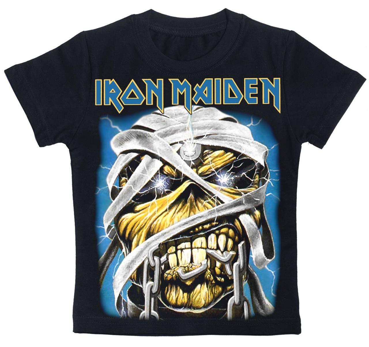 Дитяча футболка Iron Maiden (mummy Eddie) чорна, Розмір 4-5 років