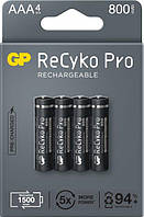 Аккумулятор GP Recyko Pro 800 Ni-MH AAA, 800mAh, 1.2V, 2.4A, LSD70-5, Box 4шт.