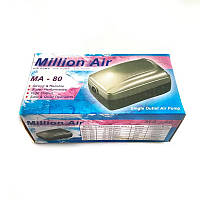 Одноканальний компресор для акваріума ViaAqua MA-80