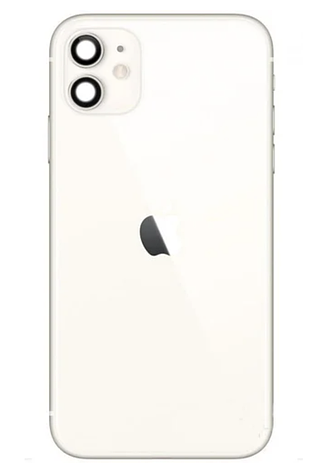 Задня кришка для iPhone 11, біла, оригінал (Китай) в комплекті скло камери, фото 1