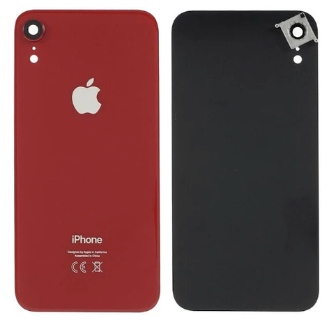 Задня кришка для iPhone XR, червона, оригінал (Китай) в комплекті скло камери, фото 1