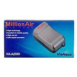 Одноканальний компресор для акваріума ViaAqua VA-2500, фото 4