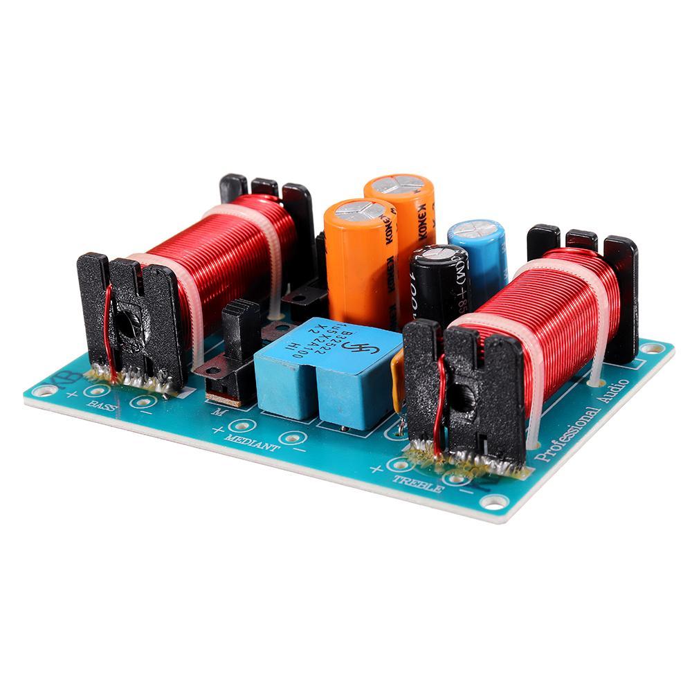 Пасивний 3-смуговий кросовер фільтр НЧ, СЧ і ВЧ звуку 4-8 Ом 150 Вт WEAH-351, фото 1