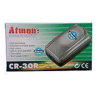 Двоканальний компресор для акваріума Atman CR-30R