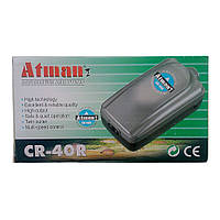 Двоканальний компресор для акваріума Atman CR-40R