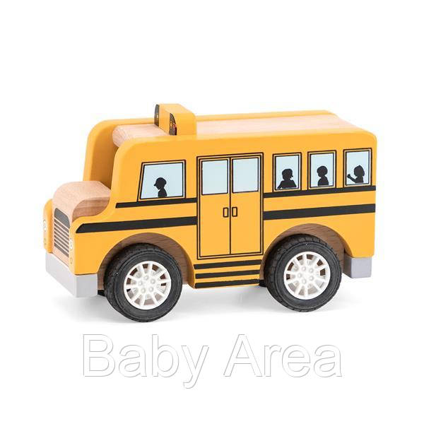 Деревяна машинка Viga Toys Шкільний автобус (44514)