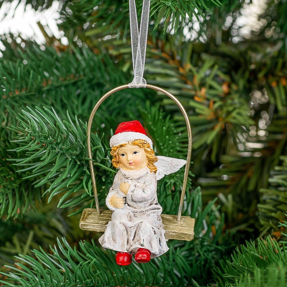 Набір підвісок на ялинку Lefard Ангелочки 4 шт 8 см 12007-027