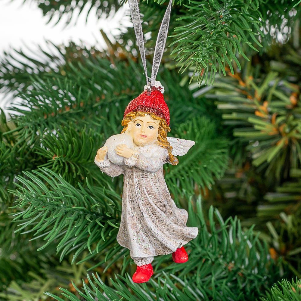 Набір підвісок на ялинку Lefard Ангелочки 6 шт 8 см 12007-025