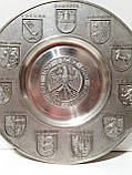Настінна олов'яна тарілка Герби, фото 2