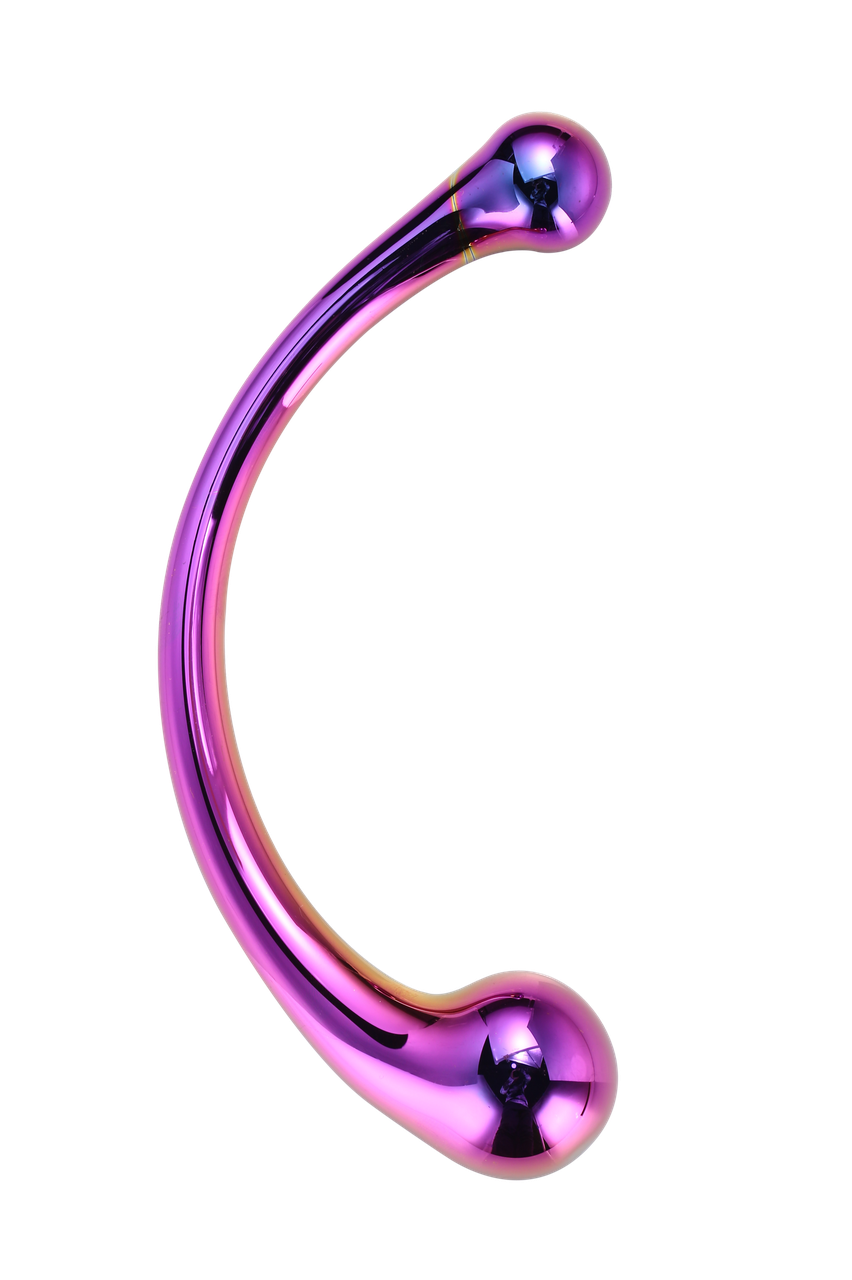 Фалоімітатор скляний вигнутий Dream Toys GLAMOUR GLASS CURVED WAND
