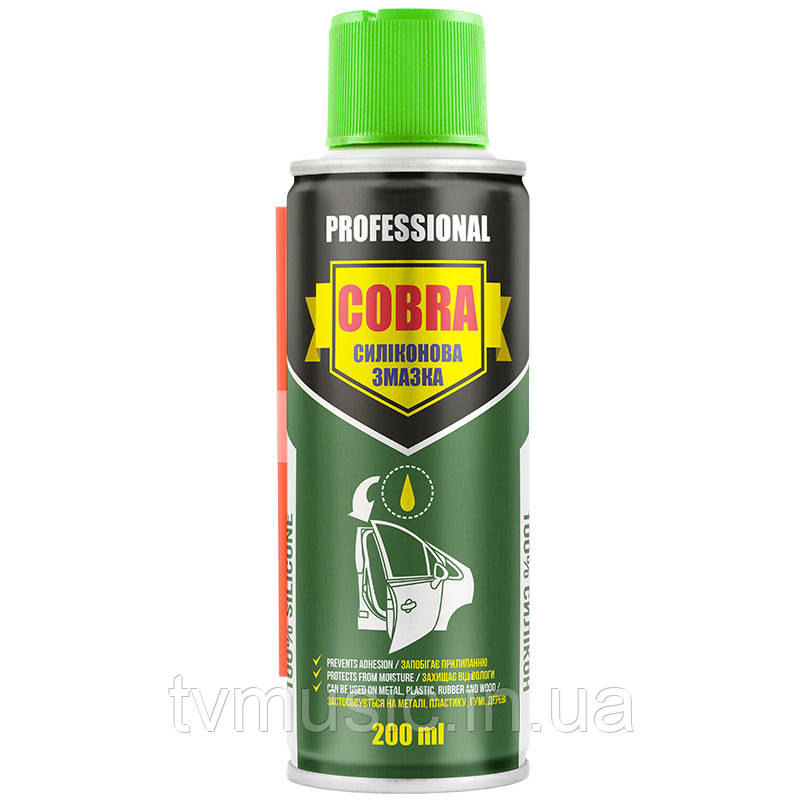 Силіконове мастило Nowax Silicone Spray Cobra NX20200 200 мл, фото 1