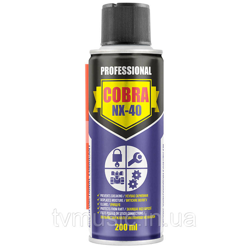 Універсальне мастило NOWAX COBRA NX-40 NX20400 200 мл, фото 1