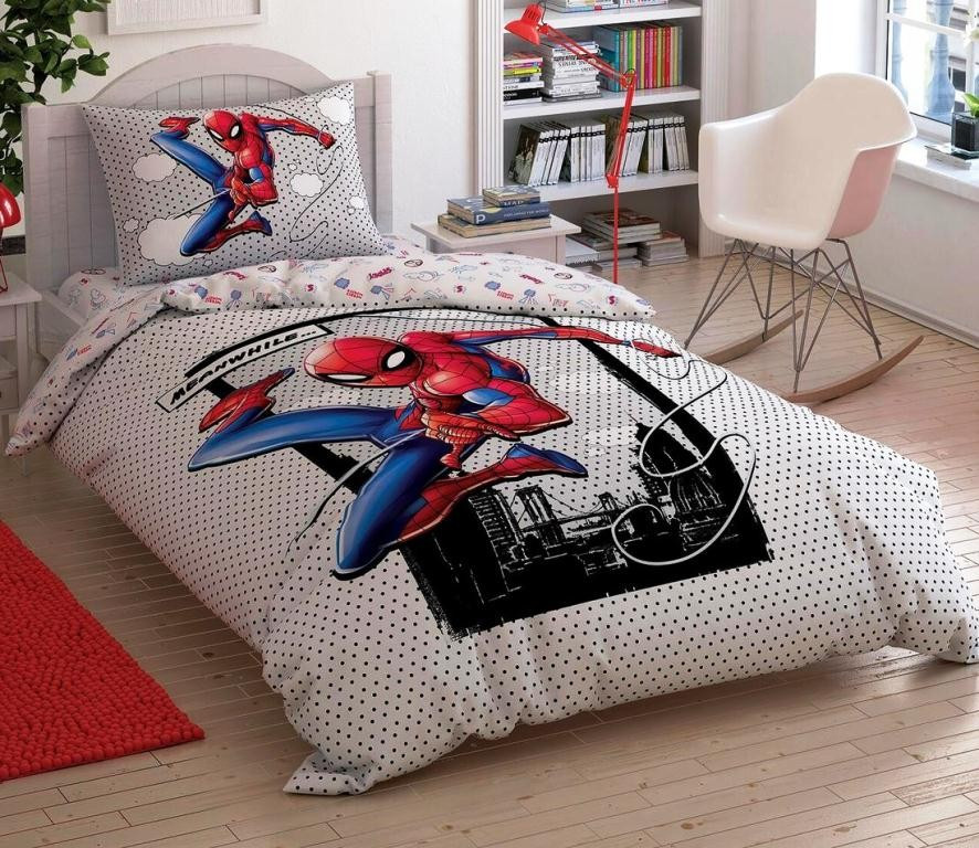 Постільна білизна TAC DISNEY Spiderman Cloudy полуторний