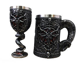 Подарунковий набір Кухоль Чашка Бокал 3D Гра Престолів Game Of Thrones Baphomet Бафомет Подарунок