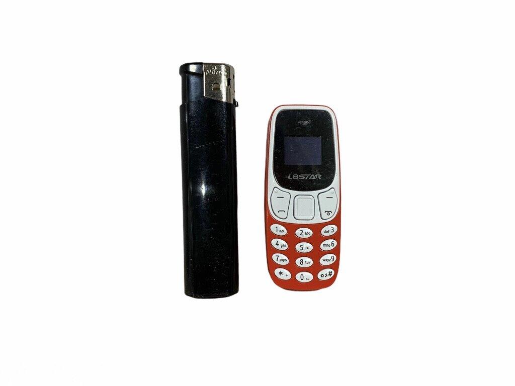 Міні мобільний маленький телефон L8 Star BM10 (2Sim) жовтогарячий