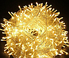 Гірлянда новорічна 300LED 20м прозорий провід Контролер 220V Теплий білий | Бахрома світлодіодна вулична, фото 2