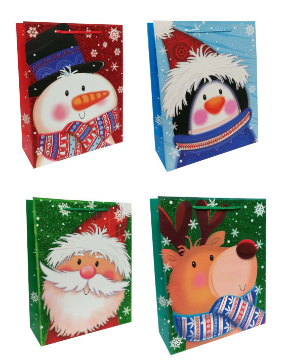 Пакет подарунковий Новорічний 26х32х10см арт.7167, фото 1