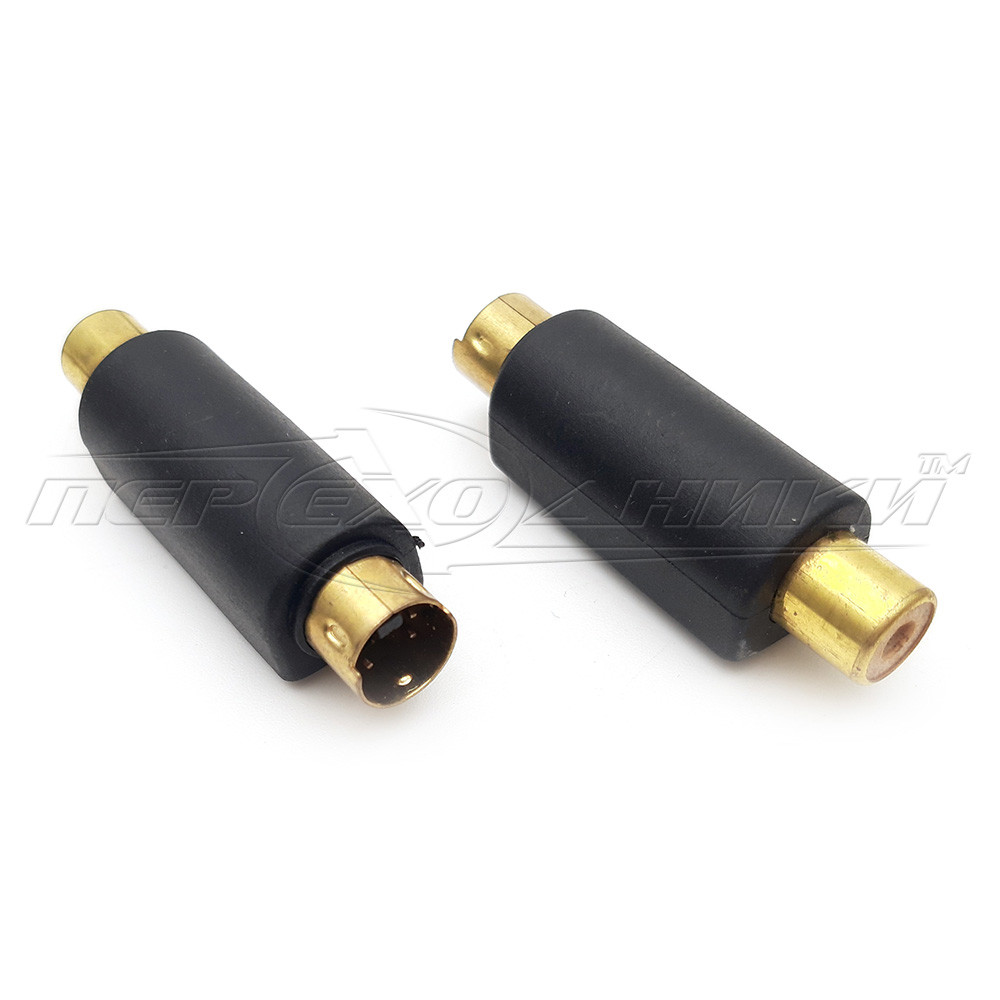 Перехідник штекер 4 pin S-Video — гніздо RCA