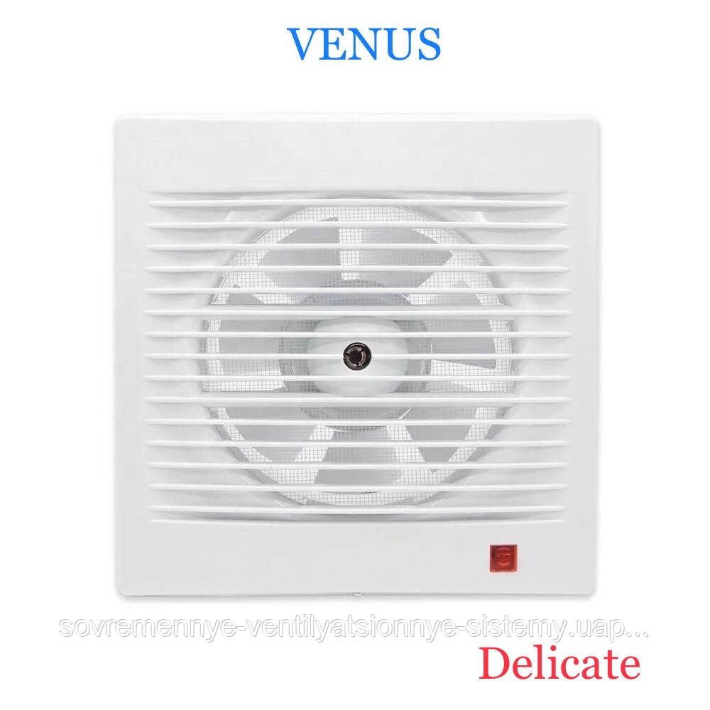 Вентилятор осьовий витяжний 100 мм VENUS DELICATE 100 S для ванної