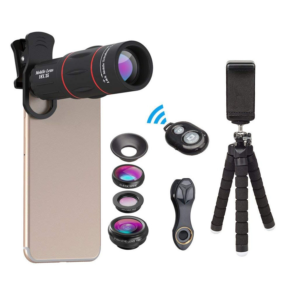 Телескоп и набор линз для телефона Apexel APL-18DG3ZJB/APL-T18XBZJ5:  продажа, цена в Одессе. Увеличительные стекла от 