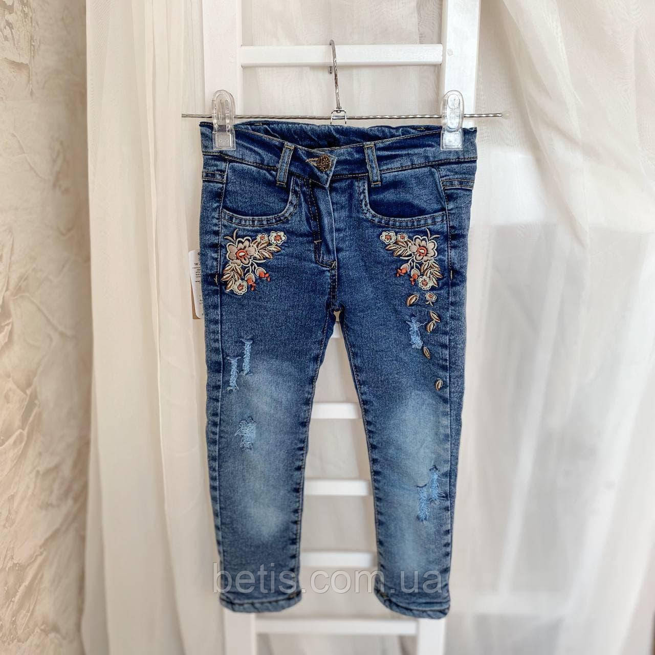 Джинси на махрі Модель 5132 Синій Джинс арт.27689495 Overdo Туреччина  Зріст 104-54(р)